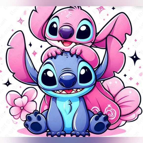 NEW STITCH and ANGEL Couples Costumes Halloween Friends Onesie Pajama PJ Set M L - Picture 2 of 11